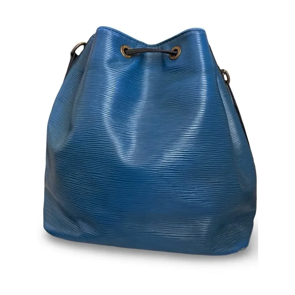 Louis Vuitton Blue Epi Leather Crossbody with Black Trim